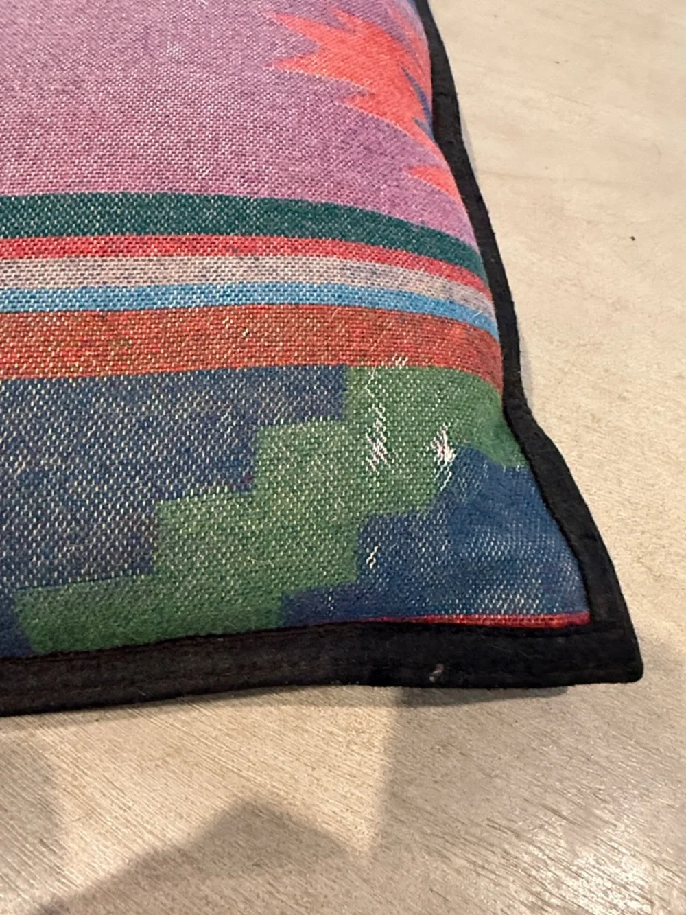 Beaver State Pendleton Southwestern Pattern Throw Pillow in Blue & Teal